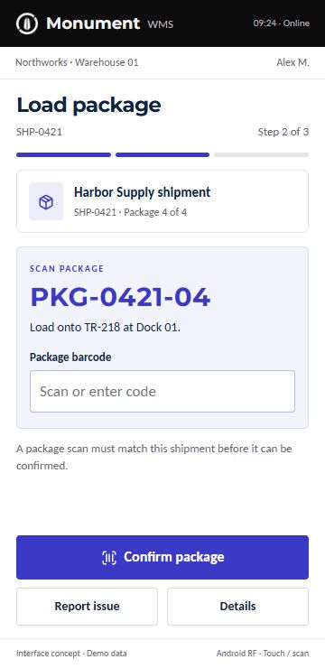 Verify a package for loading interface concept