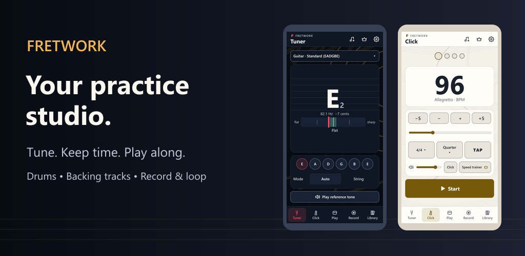 Fretwork practice tools